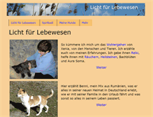 Tablet Screenshot of licht-fuer-lebewesen.de